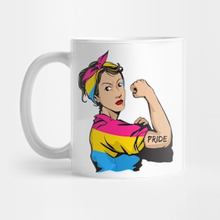 Strong woman pansexual pride mom Mug